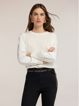 Motivi Motivi Maglione M441W004153N011 Bianco Regular Fit