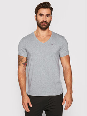 Tommy Jeans Tommy Jeans T-Shirt DM0DM04410 Szary Regular Fit