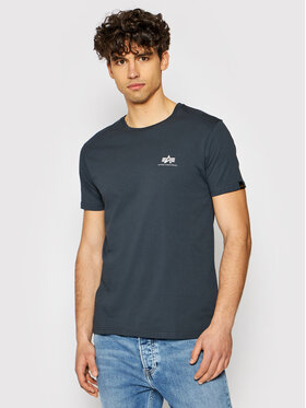 Alpha Industries Alpha Industries T-Shirt Basic Small Logo 188505 Szary Regular Fit