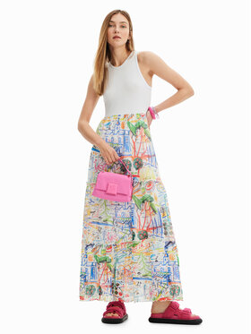 Desigual Desigual Hétköznapi ruha 23SWVK91 Fehér Regular Fit