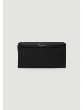 Calvin Klein Calvin Klein Μεγάλο Πορτοφόλι Γυναικείο CK MUST XL ZIP AROUND_MONO Μαύρο
