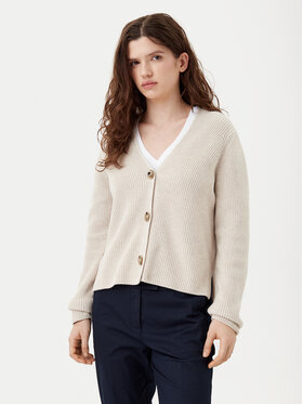 Marc O'Polo Marc O'Polo Kardigan B01605961069 Beżowy Regular Fit