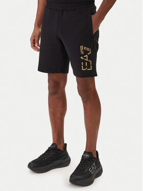 EA7 Emporio Armani EA7 Emporio Armani Pantaloni scurți sport 7M001564 AF17787 Negru Regular Fit