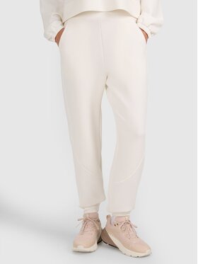 4F 4F Pantaloni da tuta 4FWAW25TTROF1180-11S Bianco Regular Fit