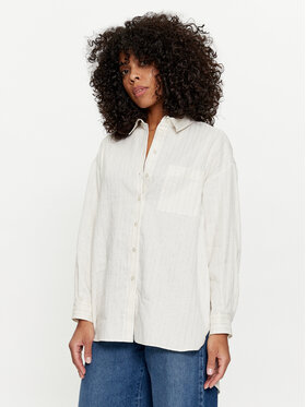 TWINSET TWINSET Srajca 241TT2221 Bela Loose Fit