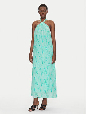 Fracomina Fracomina Sommerkleid FS25SD3006W422J3 Himmelblau Regular Fit