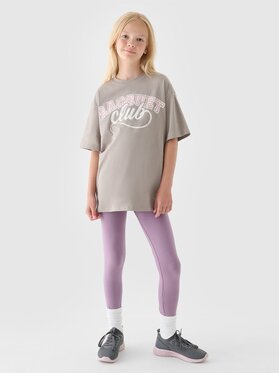 4F 4F Legginsy 4FJRAW24TTIGF239-51S Fioletowy