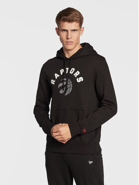 New Era New Era Majica dugih rukava Toronto Raptors Team Logo 11546161 Crna Regular Fit