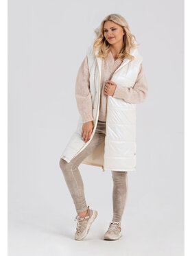 Look Made With Love Look Made With Love Bezrękawnik Pearl Look 934 Biały Feminine Fit