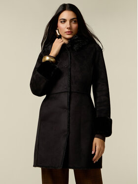 Oltre Oltre Cappotto invernale 8716R001346N033 Nero Regular Fit