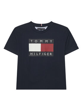 Tommy Hilfiger Tommy Hilfiger Tričko KB0KB10340 Tmavomodrá Regular Fit