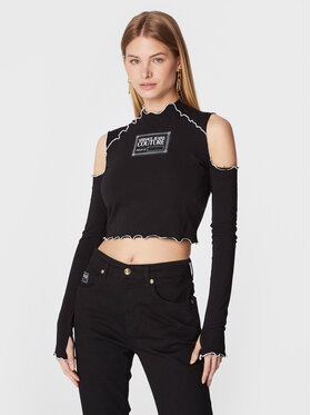 Versace Jeans Couture Versace Jeans Couture Blúzka 73HAHT04 Čierna Slim Fit