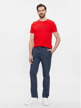 Tommy Hilfiger Chino Hlače Denton MW0MW33938 Mornarsko Modra Slim Fit