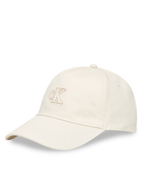 Calvin Klein Calvin Klein Czapka z daszkiem Monogram Shine Embroidery Cap LV04F5044G Biały