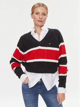 Tommy Jeans Tommy Jeans Svetr DW0DW15941 Barevná Regular Fit