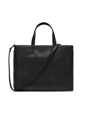 Calvin Klein Jeans Ročna Torba Sculpted Tote26 Snake K60K611519 Črna