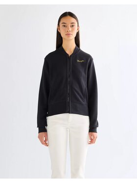 Wrangler Wrangler Bluza AVIATOR SWEATSHIRT Czarny Regular Fit
