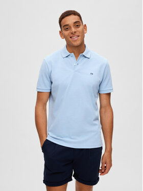 Selected Homme Selected Homme Polo 16087839 Bleu Regular Fit