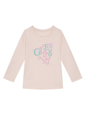 Guess Guess Bluzka K5BI13 J1314 Różowy Regular Fit