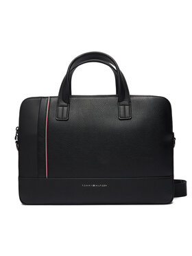 Tommy Hilfiger Tommy Hilfiger Taška na laptop Th Central Slim Computer Bag AM0AM13631 Čierna