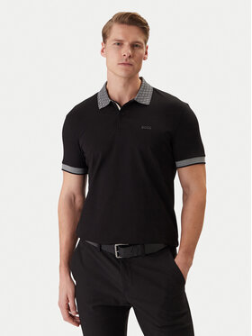 BOSS BOSS Polokošeľa 50554583 Čierna Regular Fit