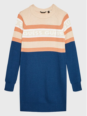 Guess Guess Sukienka dzianinowa J2BK03 Z2V80 Granatowy Regular Fit