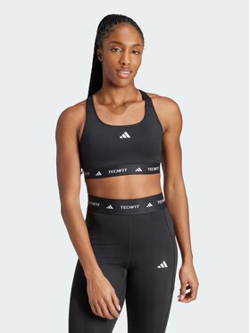 adidas adidas Biustonosz sportowy TECHFIT Czarny