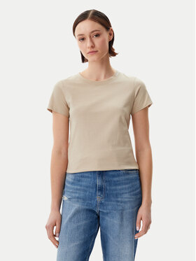 Calvin Klein Jeans Calvin Klein Jeans Marškinėliai Logo J20J225540 Smėlio Regular Fit