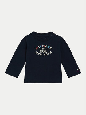 Tommy Hilfiger Tommy Hilfiger Блузка Monotype KN0KN01857 Cиній Regular Fit