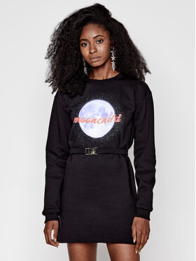 Local Heroes Local Heroes Kötött ruha Moonchild AW2021D0006 Fekete Oversize