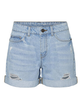 Noisy May Noisy May Джинсові шорти Smiley 27016474 Блакитний Regular Fit