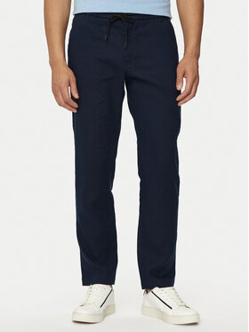 BOSS Boss Riidest püksid Sanderson-L 50510867 Tumesinine Tapered Fit