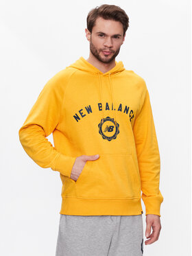 New Balance New Balance Mikina Dukserica Sport Seasonal French Terry MT31901 Žltá Relaxed Fit