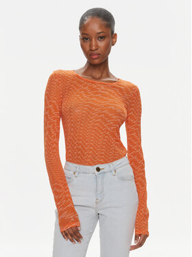 PINKO Pinko Bluzka Berlino 100639 A1A0 Pomarańczowy Regular Fit