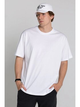 Chiara Wear Chiara Wear T-Shirt T-shirt bawełna z recyklingu oversize - biały Biały Oversize