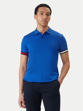 Tommy Hilfiger Tommy Hilfiger Polo majica MW0MW42743 Modra Slim Fit