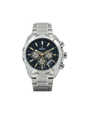 Festina Festina Zegarek Timeless Chronograph 20668/5 Srebrny