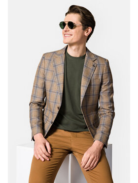 Lancerto Lancerto Marynarka Timaru MA131123000006 Beżowy Slim Fit