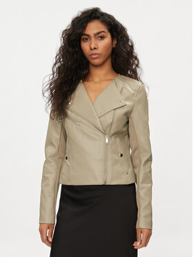 Vero Moda Vero Moda Яке от имитация на кожа Riley 10302441 Бежов Slim Fit