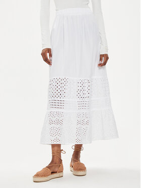 United Colors Of Benetton United Colors Of Benetton Gonna a trapezio 49HSD003N Bianco Regular Fit