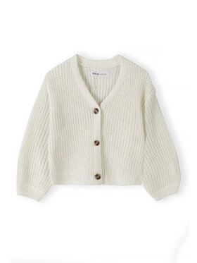 minoti minoti Kardigan 32KNIT160 Kremowy Regular Fit