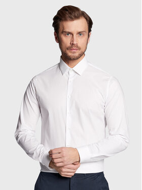 Calvin Klein Calvin Klein Košile Dash Print K10K110935 Bílá Slim Fit