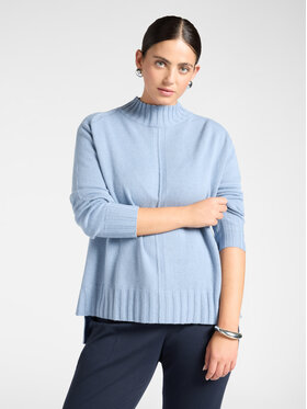 Elena Mirò Elena Mirò Sweter M098Z000863N0A4 Turkusowy Regular Fit