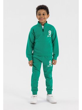 minoti minoti Bluza 23fleece202 Zielony Regular Fit