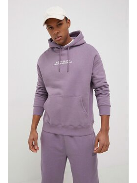 Lee Lee Felpa LOGO LOOSE HOODIE Viola Regular Fit