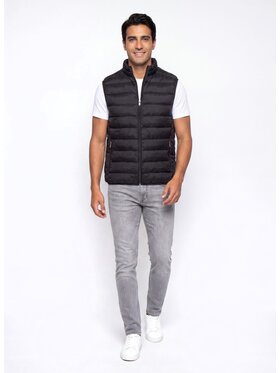 Pako Lorente Pako Lorente Kamizelka B000B-8X-001 Czarny Slim Fit