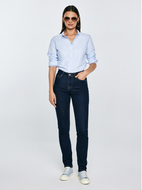 BIG STAR BIG STAR Jeansy KATRINA HIGH WAIST Granatowy Slim Fit