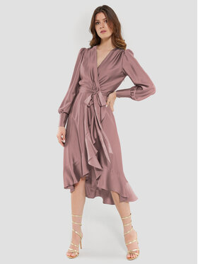 Swing Swing Koktel haljina 5AE05800 Ljubičasta Regular Fit