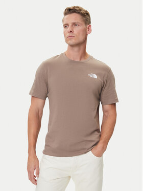 The North Face The North Face T-Shirt Redbox NF0A87NP Beige Regular Fit