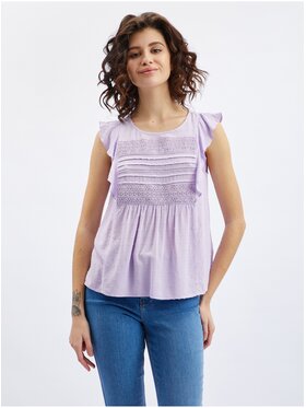 Orsay Orsay Bluzka 632025432000__38 Fioletowy Regular Fit